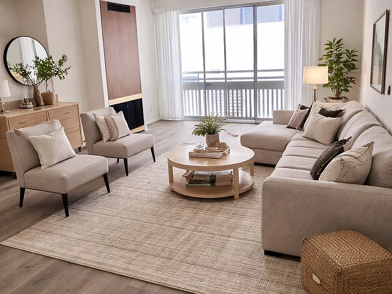 Apartment #206 Staged Living Room