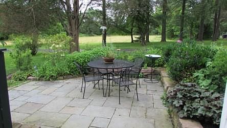 outdoor porch and living area
