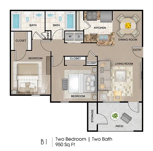 Floor plan 2 Bedroom