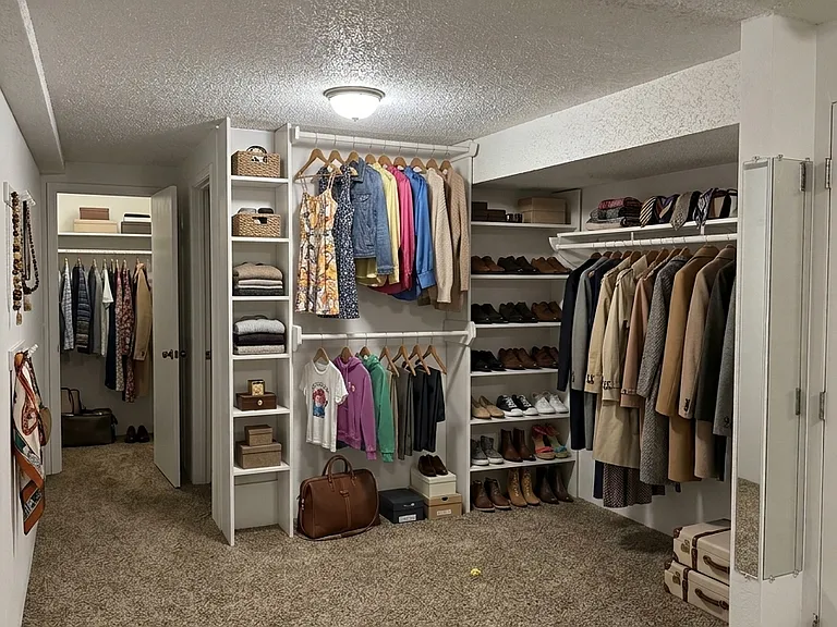 Custom built closet