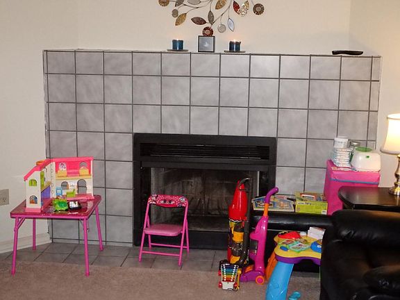 Fire place in living room