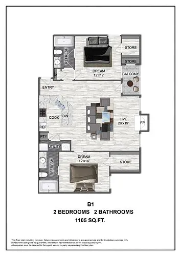 Floor plan B1