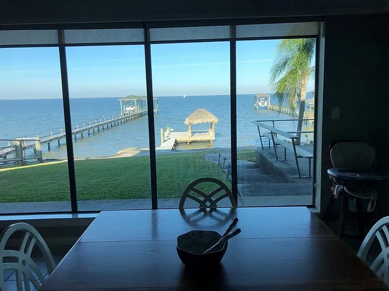 The view from the 1st floor kitchen. **Please note that the effects of several hurricanes this past summer unfortunately destroyed the pier. We are currently working on the redesign and rebuild of the pier.**