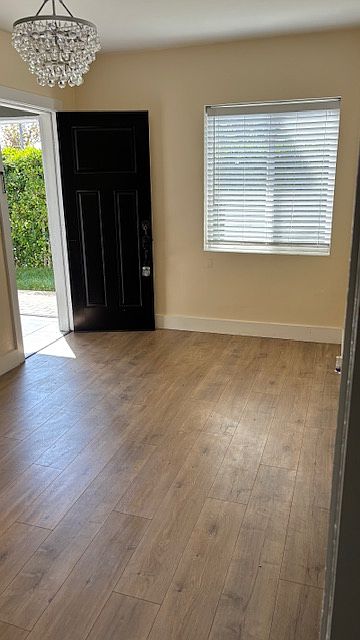 Entrance and living room