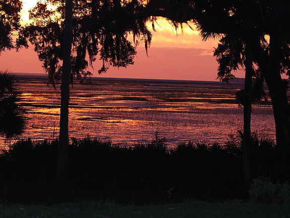 Beautiful sunrise views at the property