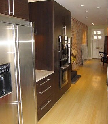 Stainless steel and granite finishes