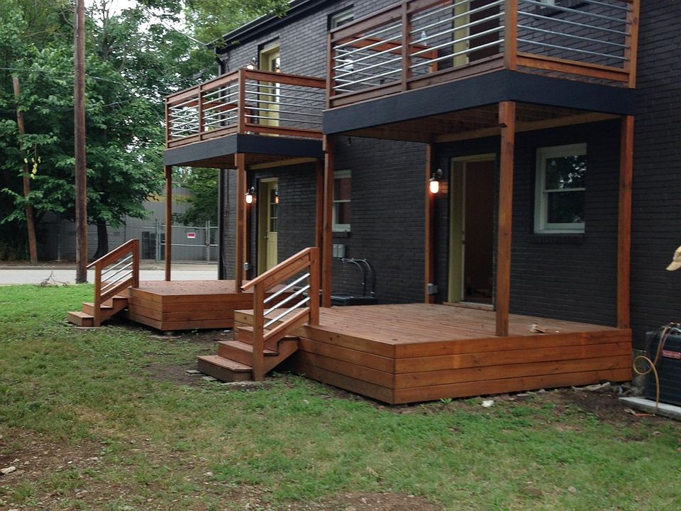 Outside back view