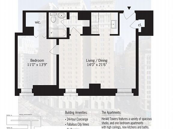 2nd image of 50 W 34th St APT 6C8