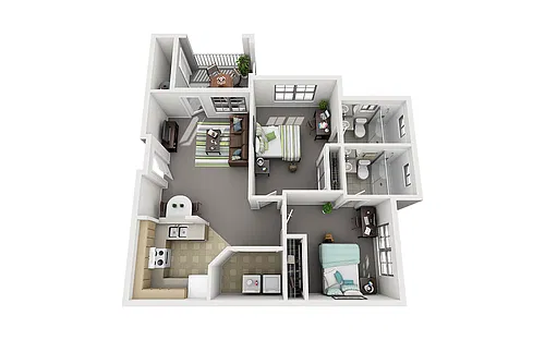 Floor plan 2x2 Exterior Flooring