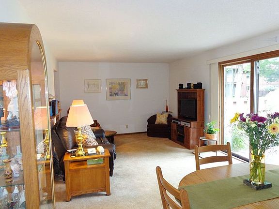 Sliding glass door to the deck and back yard.