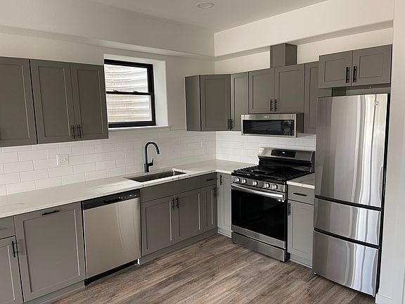 lots of light in the large kitchen.