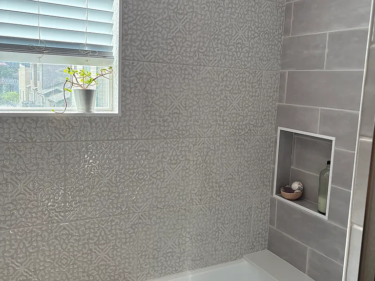 Third floor bathroom with plunge tub