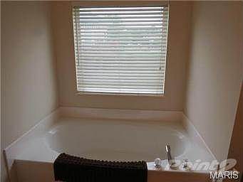 Soaker tub in the master bath
