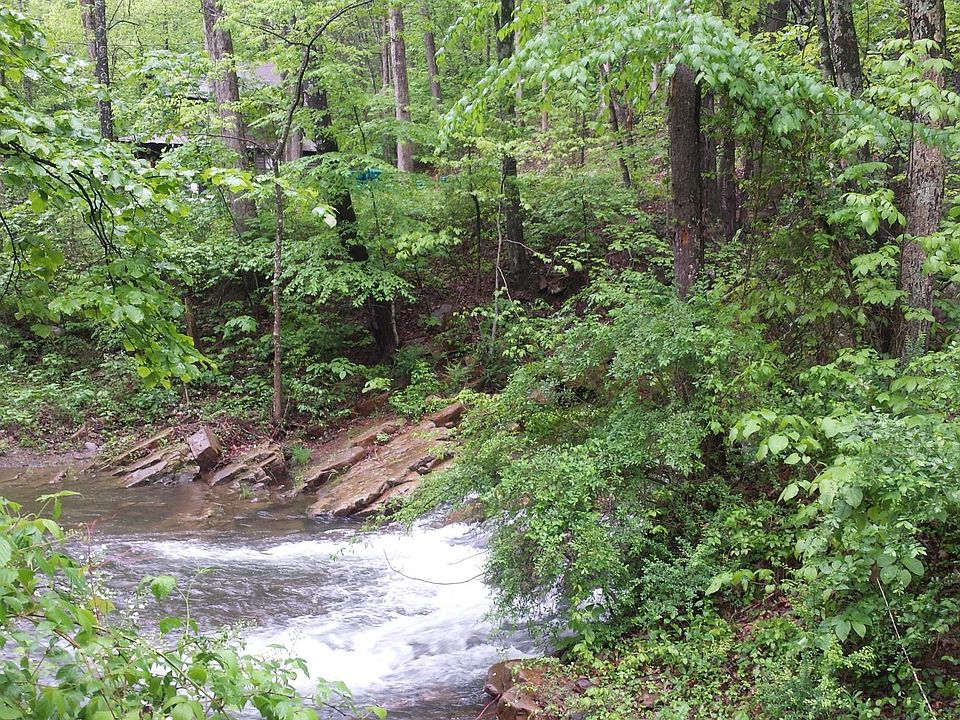 View of the river from our land down the hill from this cabi