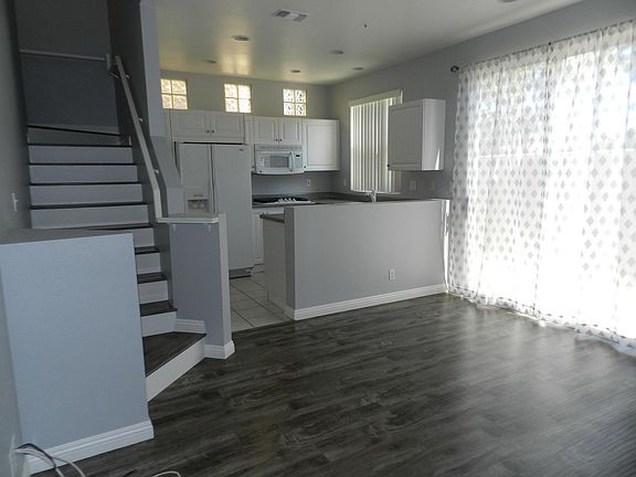 Stairway, kitchen/dining area