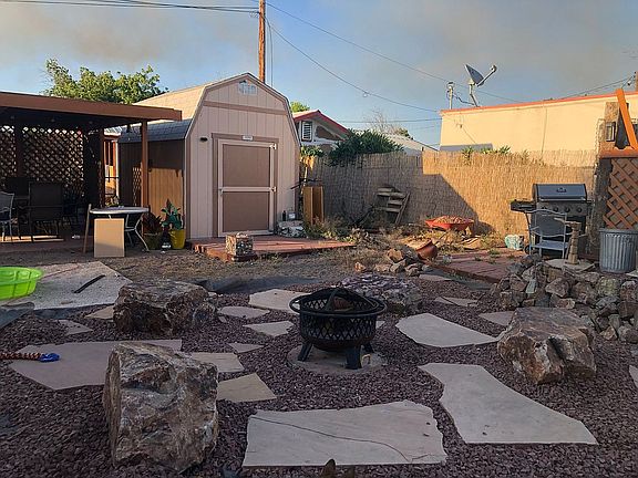 Back yard & tool shed