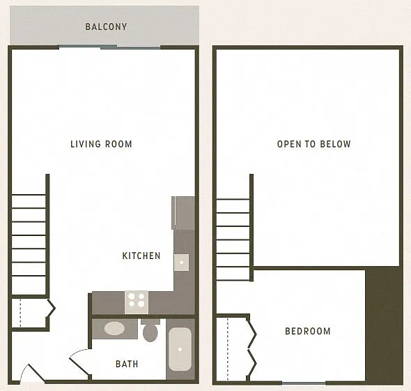 Floor plan Studio Loft