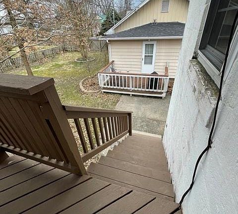 Steps leading to apartment