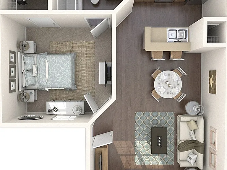Explore your new home with this beautifully designed one-bedroom apartment, perfect for modern living. Explore your new home with this beautifully designed one-bedroom apartment, perfect for modern living.
