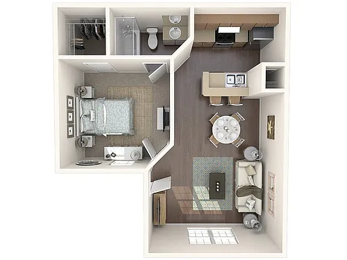 Floor plan 1A Renovated
