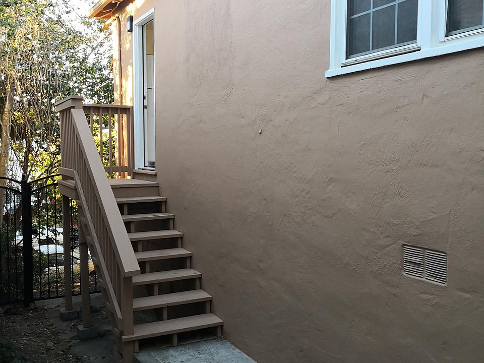 Rear door outside from kitchen door