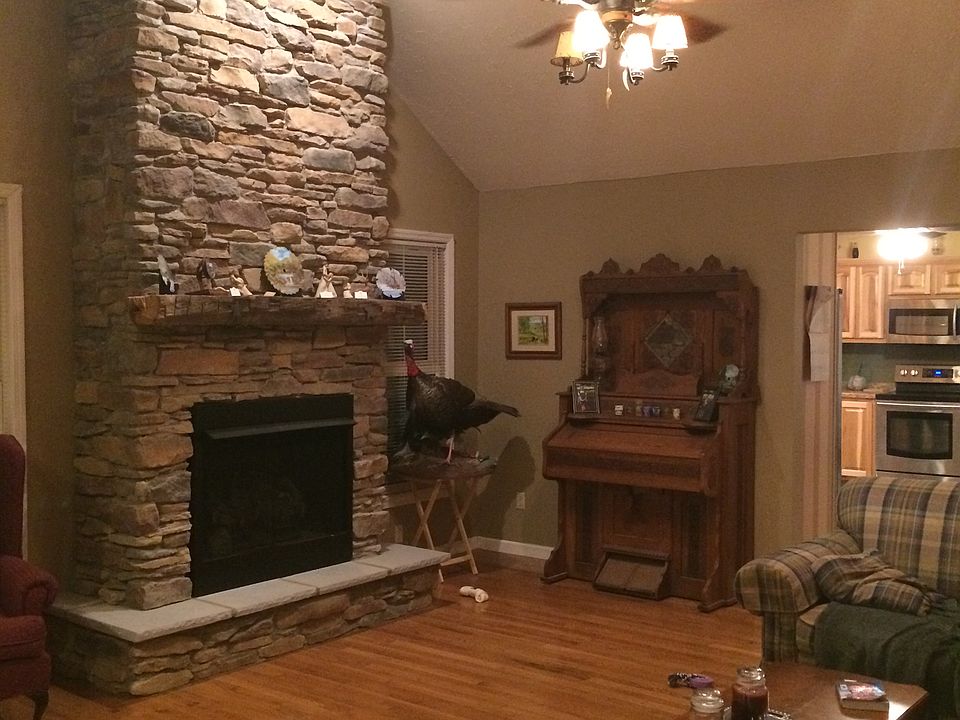 Front door into living room.