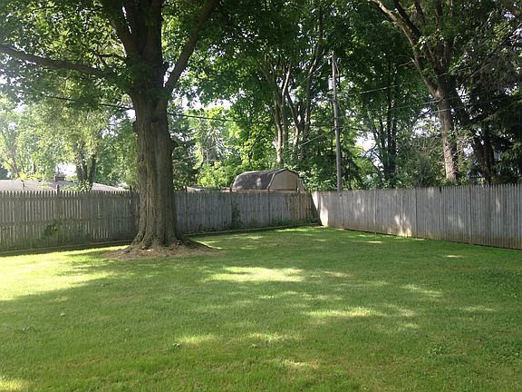 Fenced back yard