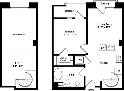 Floor plan A3.0 LOFT B