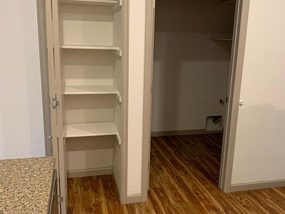Pantry and laundry room off kitchen.