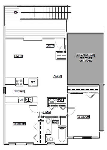 Floor plan 2 Bedroom