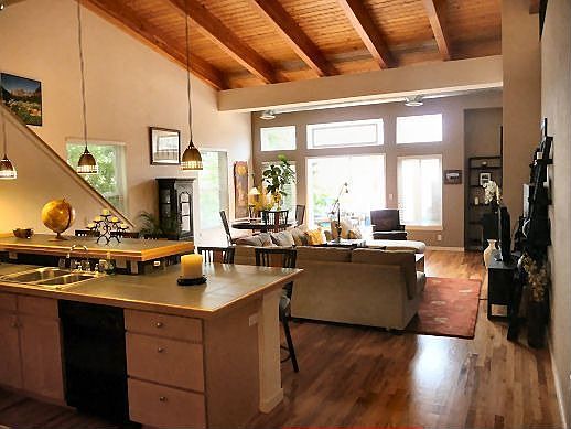 kitchen and great room 