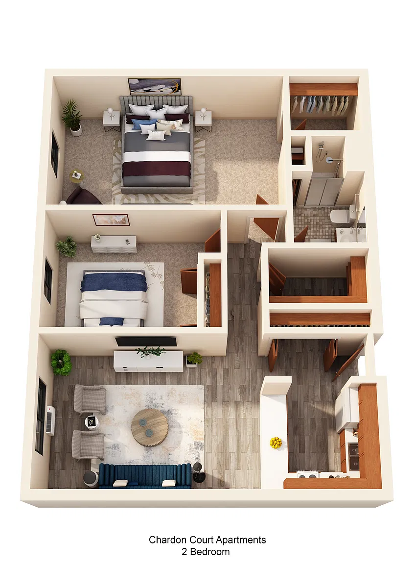 Floor plan Two Bedroom
