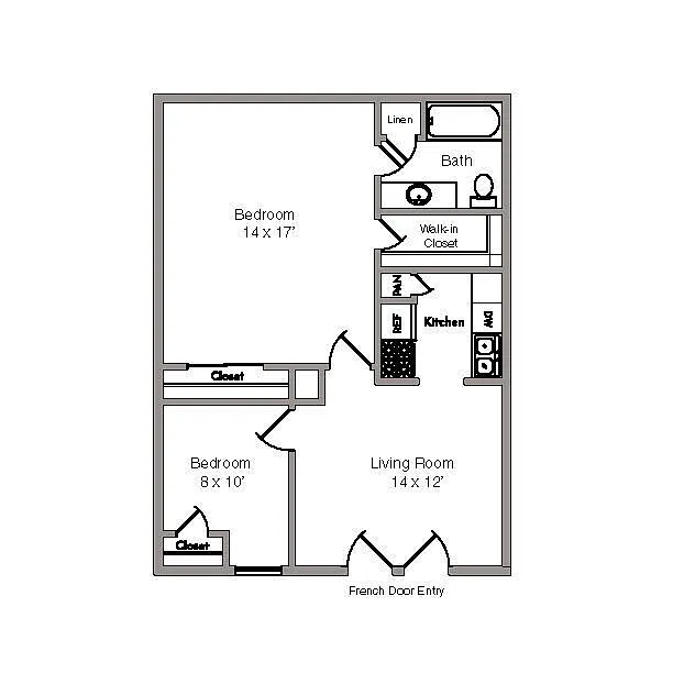 Floor plan 2X1 D