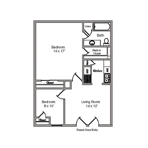 Floor plan 2X1 D