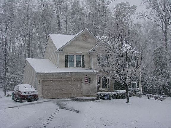 House in winter-wonderland snow.