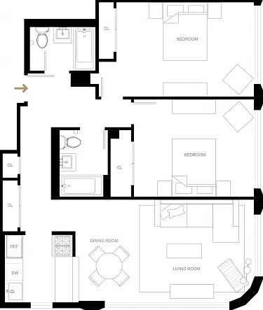 2 bed 2 bath B3-R 2 bed 2 bath B3-R