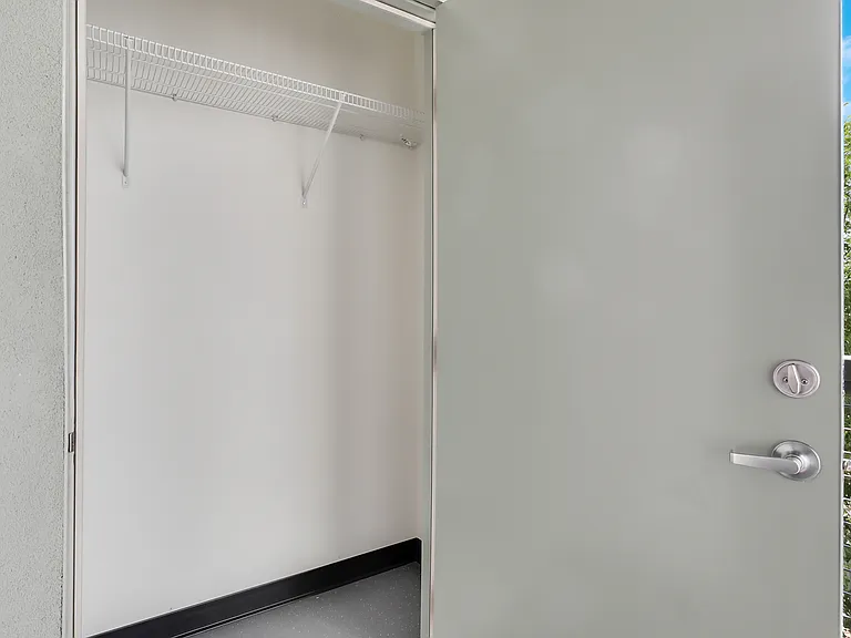 212 balcony has storage closet