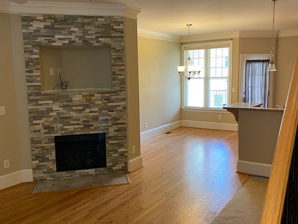 TV and Fireplace