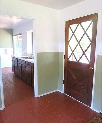Front entry and kitchen view
