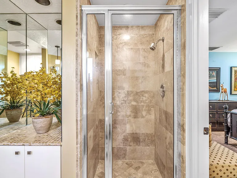 Shower of second master bath.