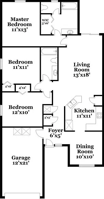 3 bed, 2.0 bath, 1282 sqft, $1,835 — Photo 2