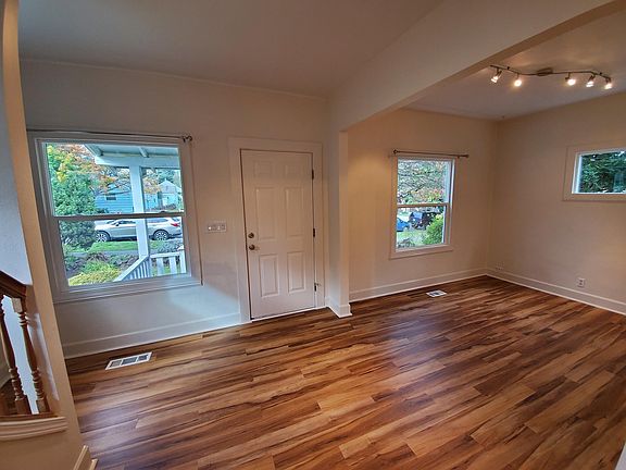 Open living space with large new windows