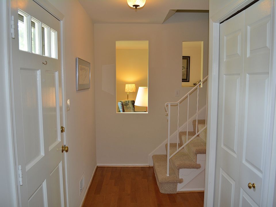 Foyer with new wood floor