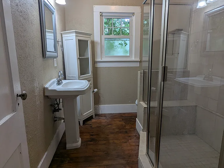 Bathroom with xtra large shower