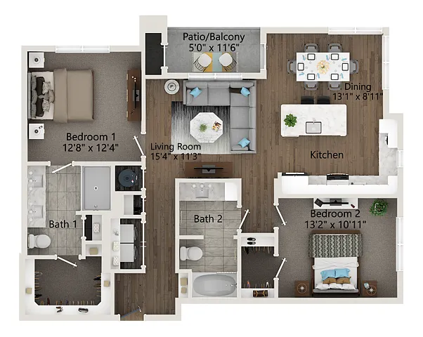 Floor plan B2