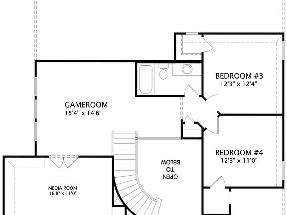 floor plan second level