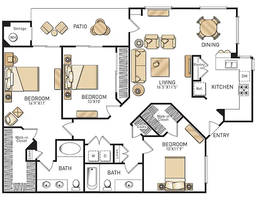 Floor plan Plan E