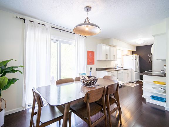 Dining room with access to back deck