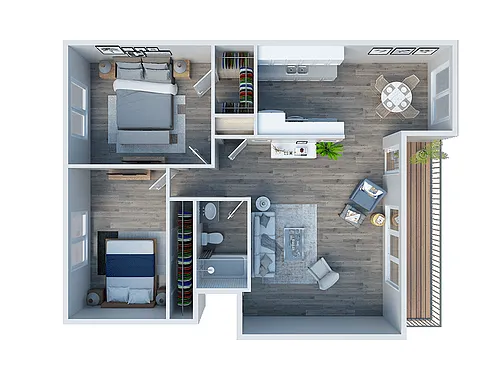 Floor plan 2x1 renovated
