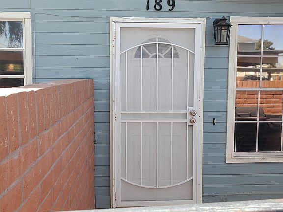 Front entrance with patio.